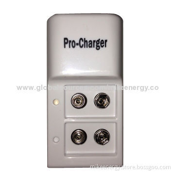 9V Li-ion/Ni-mh/Ni-Cd Battery Charger, 110V AC/40mA Input, 8.4V DC/65mA OutputNew
